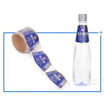 China Custom Die Cut Waterproof Vinyl Stickers Coffee Liquor Wine Stickers Label Sticker For Plastic Bottle for sale