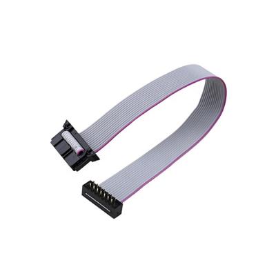 China 2.54mm FC 2X7 14pin 14 electronic wire IDC wire Flat Jumper Ribbon jtag cable for sale