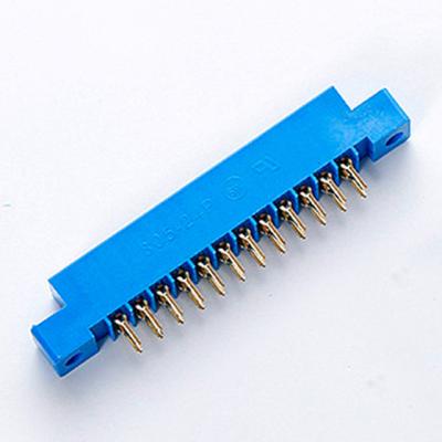 China PCB 3.96mm Pitch Connector Slot 805 Blue Color Vertical Through Hole Type For PCB for sale