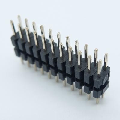 China Board to Board to Board to Board 2.54mm Male Connector 2 Rows 2 Rows Stacking Plastic Insulation Plastic Height1.0/2.0/2.54mm Vertical Through Hole for sale