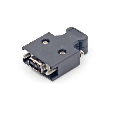 China 3M 10314 MDR 14 Pin Male HPCN 14 Pin Automotive SCSI Connector With Screw for sale