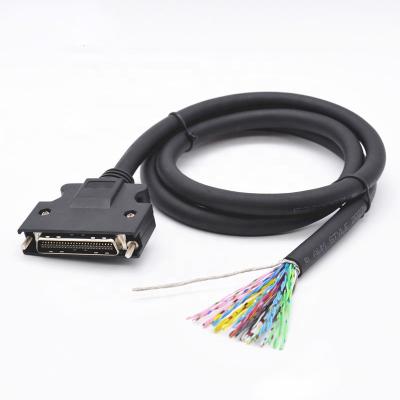 China Open Lock MDR50 Pin Terminal Blocks Data Acquisition Printed Circuit Board Screw Shielded Cable for sale