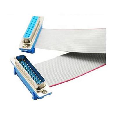 China Home Appliance 2.54mm Pitch Pin 25 DB25 Parallel Printer Ribbon Ribbon Cable D-sub for sale