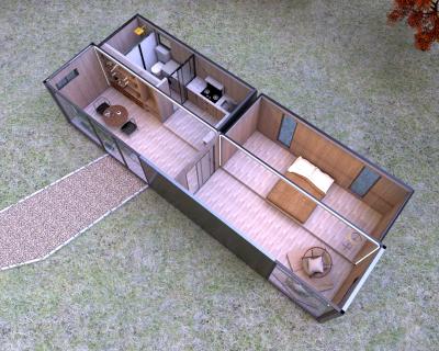 China 40ft Modern Expandable Modern Wooden Ready Expandable Luxury White Color Cabin Cabin House Tiny Container House for sale