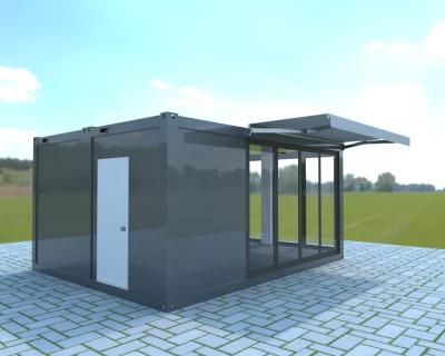 China Modern Customized Gallery Exhibition Hall Flat Pack Container House for sale