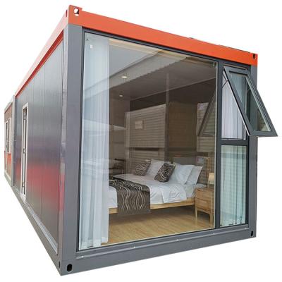 China Modern Super Low Cost 2 Containers Prefab House Building House High Speed ​​Steel Light Villa Tiny Prefab Apartment for sale