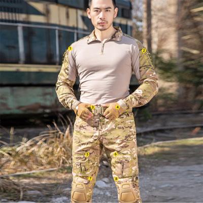 China Government Anti-Static OEM Supplier Custom Camouflage Combat Army Police Clothes Tactical Unisex Cotton Mavy Military Uniform for sale