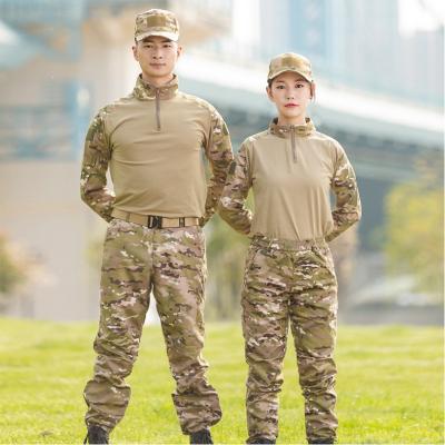 China Custom Anti-Static Camouflage Combat Army Police Clothes Mavy Tactical Unisex Cotton Kids Military Uniform For Kids for sale