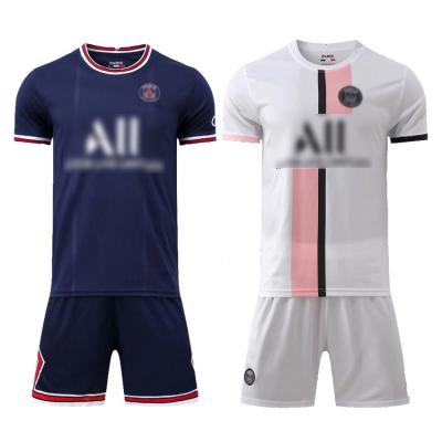 China 2022 Sets Jersey Set Soccer Uniforms For Club Thailand Men Soccer Dress Shirt Personal Paris Custom Jersey Team Customized for sale