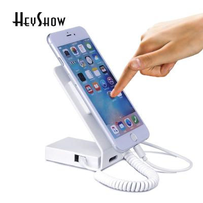 China filler & Alarm For All Phones White Blood Cell Phone Security Display Stand Silver Cell Phone Anti-theft Holder For Phone Retail Smart Burglar Alarm System for sale