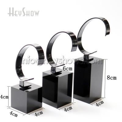 China Stable+Decent+Durable Universal Acrylic Watch Display Stand Apple Watch Base Smartwatch Stand 4 6 8 cm Size Clear Black White for sale