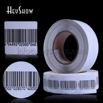 China Universal+Security+No need remove security 8.2mhz RF soft tag anti theft EAS tag retail alarm barcode sticker for supermarket mall 40*40mm square circle of shop for sale