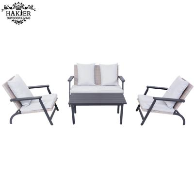 China Traditional All Steel Garden Webbing Sofa Set Modern Cheap Sofa Set Folding Bistro Chair for sale