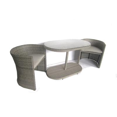 China Modern Space Saving Furniture French Bistro Chair And Coffee Table Set for sale