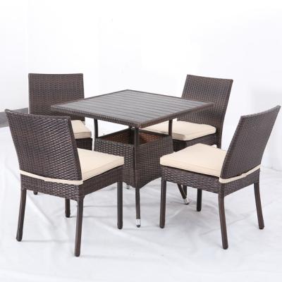 China All weather; UV protection designed morden metal frame wicker dining chair for sale for sale