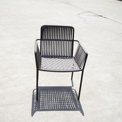 China All weather; New morden uv protection design all iron garden single strap chair for sale for sale