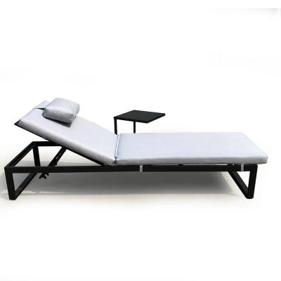 China All weather; Good UV protection quality with cheap price all iron sofa lounge outdoor patio/garden sun lounger with coffee table for sale