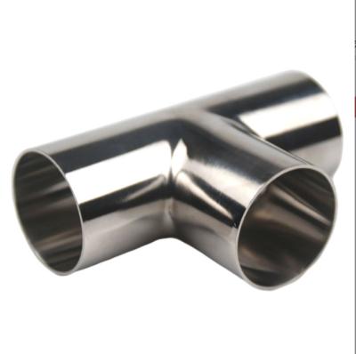 China Home Using Factory Supply Sanitary Stainless Steel 304 Welded Equal Steel T-Pipe for sale