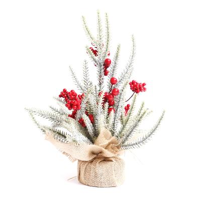 China luoxue low price pvc mini pe christmas tree in potted shopping malls factories decorations for sale