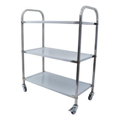 China Easy Mobile Mobile Mobile Food Carts Small Business Stainless Steel Dining Cart for sale