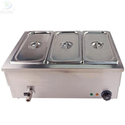 China 3 Pans Eco - Friendly Buffet Heating Electric Food Bain Marie Commercial for sale