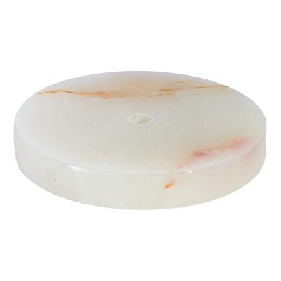 China Modern Round Light White Onyx Base for sale