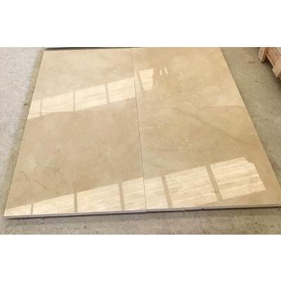 China Modern Natural Stone Polished Beige Crema Marfil Marble Tile for sale