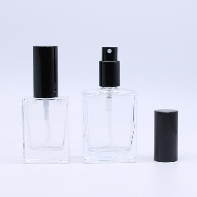 China 30ml 50ml 100ml Rectangle Spray Glass Bottle Atomizer Glass Bottle Perfume Spray Glass Cosmetic Bottle for sale