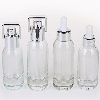 China Lamer Serum Dropper Bottle Essential Oil Push Dropper Pump Packing Glass Cap 30ml 1zo New Personal Care Wholesale Cosmetic for sale