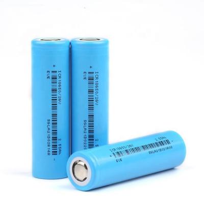 China ICR18650 26V 3.7V Lamp Battery 2500Mah Toys Best Price for sale