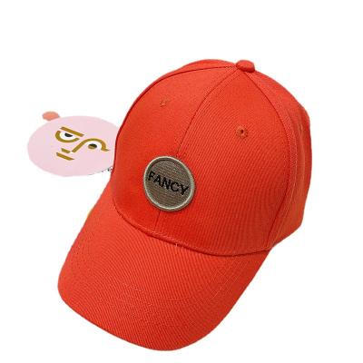 China Simple Candy Color Embroidered Character English Alphabet Baseball Cap Stickers Shape Personality Solid Color Cold Hat for sale