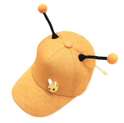 China COMMON Children's Cartoon Bee Baseball Cap Wild Cold Hat Travel Fashion Outdoor Sun Visor for sale