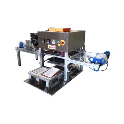 China Food PLC Programmable Controller High Efficiency Fast Food Tray Packing Sealing Machine for sale