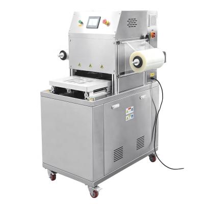 China Food Factory Custom Type New Automatic Food Tray Sealing Machine To America for sale