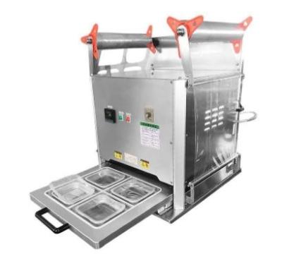 China Automatic Plastic Food Tray Packing Sealing Machine Disposable Cup Sealing Machine for sale