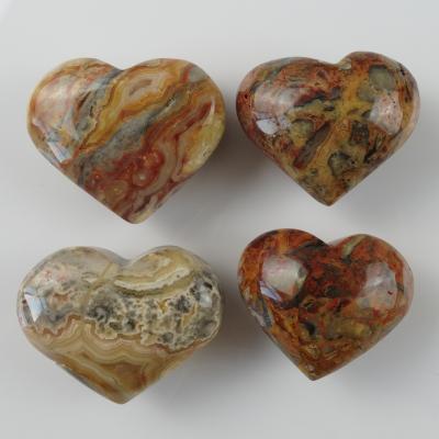 China China Wholesale Natural High Quality Polished Small Agate Crazy Heart Lace Hearts For Home Decoration for sale