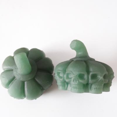 China China Wholesale Natural High Quality Outdoor Eight Skulls Hand-carved Green Aventurine Pumpkin Skulls For Home Decoration for sale