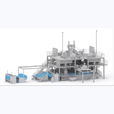 China Disposable SMS Nonwoven Meltblown Nonwoven Fabric Product High Efficiency Nonwoven Fabric Cloth Making Machine Nonwoven Machine for sale