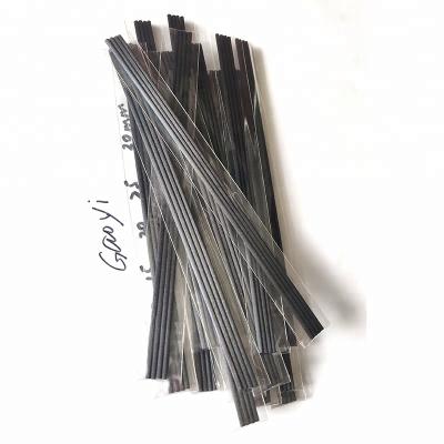 China Viable Gift Packing 3mmx23cm 4pcs PE Bag Synthetic Black Fiber Tubular Diffuser Stick for sale