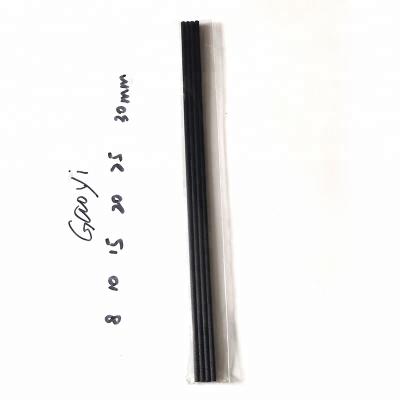 China Viable Gift Packing 3mmx23cm 4pcs PE Bag Black Fiber Synthetic Reed Diffuser Stick for sale