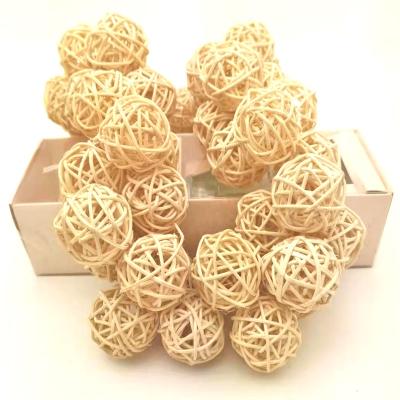 China Chinese Custom Size Natural Rattan Incense Tubular Diffuser Balls for sale