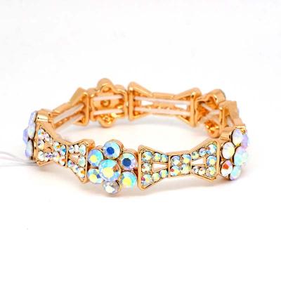 China 2022 new models Qianqiao new design fashion TRENDDY crystal wholesale new design rhinestone jewelry glass bracelet for sale