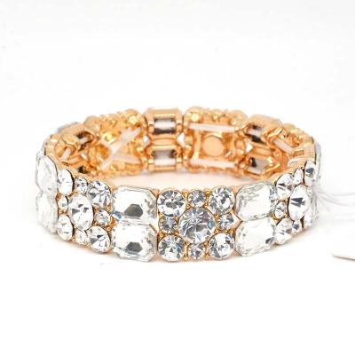 China 2022European style glass rhinestone jewelry bracelet wholesale new design trendy fashion crystal for sale