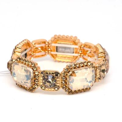 China 2022 style glass rhinestone bracelet jewelry bracelet new fashion European casual/sporty crystal wholesale design for sale