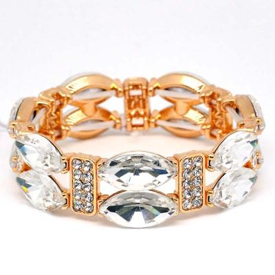 China Fashion Trendy European Crystal Wholesale New Design Bangle Jewelry Bangle Glass Rhinestone 2022 Style for sale