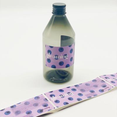 China Waterproof Custom High Quality Matte Vinyl Label Synthetic Paper Material Stickers For Roll Bottle Cosmetic Products for sale