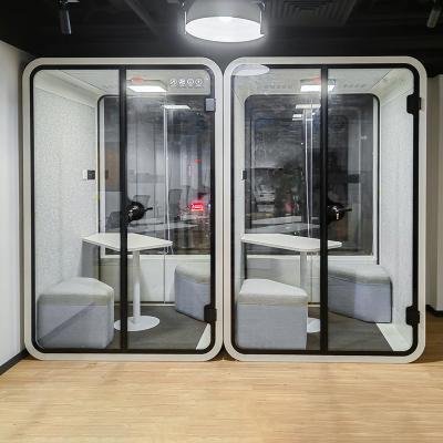 China Desktop Modular Adjustable Convenient Movable Silence Pod Office (Other) Acoustic Soundproof Phone Booth for sale