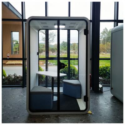 China Portable Office 2 Seat Adjustable Mobile Call Pod Small Office Phone Booth (Other) With Furniture Sound Proof Phone Booth for sale