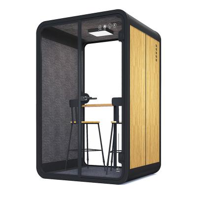 China M Size Soundproof Booth 2 Seat Adjustable Office Pod Indoor Open Office Privacy Work Pod (Other) Indoor Phone Booth For Sale for sale