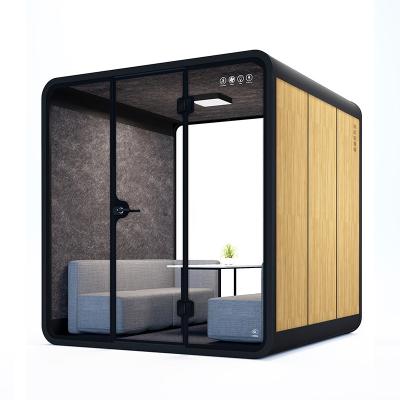 China Private Room (Other) Adjustable Portable Soundproof Booth Office To Meet Work Phone Booth Office Fireproof Pod for sale